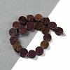 Electroplated Natural Druzy Agate Beads Strands G-M433-01E-2
