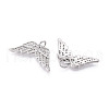 Brass Micro Pave Cubic Zirconia Cross Pendants ZIRC-T016-02P-2