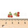 304 Stainless Steel Enamel Charms STAS-R168-02A-G-3