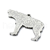 Non-Tarnish 201 Stainless Steel Pendants STAS-R118-02P-2