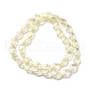 Transparent Electroplate Glass Beads Strands EGLA-F159-FR03-2