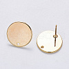 Brass Stud Earring Findings X-KK-T049-10G-NF-2