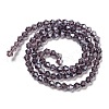 Transparent Electroplate Glass Beads Strands EGLA-A039-T4mm-A04-2