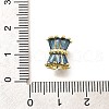 Rack Plating Column Brass Micro Pave Clear Cubic Zirconia Beads KK-Q040-12G-01-3