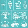 Self-Adhesive Silk Screen Printing Stencil DIY-WH0338-006-1