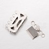 Tarnish Resistant 304 Stainless Steel Multi-Strand Box Clasps STAS-G140-14P-2