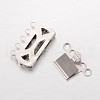 304 Stainless Steel Multi-Strand Box Clasps STAS-G140-14P-2