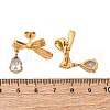 304 Stainless Steel Rhinestone Stud Earrings EJEW-Z098-09G-5