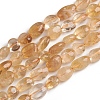 Natural Citrine Beads Strands G-D0002-D59-1