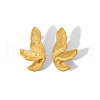 Fashionable Stainless Steel Leaf Stud Earrings for Women SH3836-3-2
