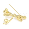 Alloy Crystal Rhinestone Dragonfly Brooch JEWB-U006-07G-2
