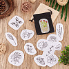 60 Patterns Non-woven Fabrics Water-soluble Embroidery Aid Drawing Sketch DIY-TAC0100-008-16