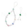 Cat Eye Mobile Straps HJEW-JM03419-01-4
