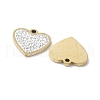 201 Stainless Steel Rhinestone Pendants STAS-V005-05G-03-2