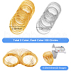 SOFPLATE 200Pcs 2 Colors Steel Memory Wire FIND-SP0002-08-2