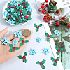 SUNNYCLUE 160Pcs 4 Styles Christmas Theme Opaque Resin Cabochons RESI-SC0005-80B-3