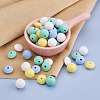 80Pcs 8 Style Food Grade Eco-Friendly Silicone Beads SIL-TA0001-03-15