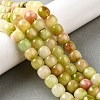 Natural Dyed White Jade Beads Strands G-U023-B03-03-1