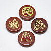 Natural Red Jasper Cabochons G-T122-37J-1