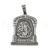 304 Stainless Steel Pendants STAS-C131-02B-AS-1