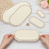 ANATTASOUL 5Pcs 5 Styles Wood Sheets WOOD-AN0001-01B-3