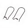 304 Stainless Steel Hoop Earrings Findings Kidney Ear Wires X-STAS-L216-22B-B-2