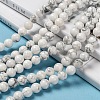 1 Strand White Round Natural Howlite Beads Strands X-TURQ-G091-8mm-6