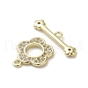 Brass Micro Pave Cubic Zirconia Toggle Clasps KK-C048-04B-G-3