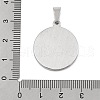 304 Stainless Steel Pendant Rhinestone Setting STAS-D112-11AS-3