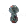 Natural Bloodstone Healing Mushroom Figurines PW-WG61562-11-1