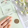 Beebeecraft 1Pc Rhodium Plated 925 Sterling Silver Cage Pendants STER-BBC0007-18A-3