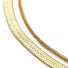 304 Stainless Steel Multi-Strand Chain Bracelets BJEW-G711-03C-G-2
