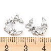 Brass Micro Pave Cubic Zirconia Charm KK-E090-29P-3