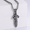 Cool Stainless Steel Cross Punk Hip-hop Fashion Men's Pendant Necklaces VC8273-1-1
