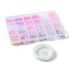 Glass with Transparent Acrylic Beads for DIY Mobile Phone Chain Making Kit DIY-FS0006-74A-6