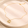 Mother's Day Stainless Steel Family Silhouette Pendant Necklaces for Women RN1397-1-1
