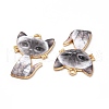 Alloy Enamel Pendants ENAM-M046-10G-E-3