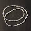 Electroplate Transparent Glass Beads Strands EGLA-L044-A-AB01-3
