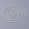 Natural White Jade Beads Strands G-F596-46E-2mm-2