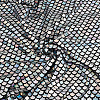 Fish Scale Pattern Polyester Stretch Fabric DIY-WH0580-08B-1