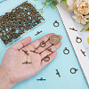 GOMAKERER 150Pcs Tibetan Style Alloy Toggle Clasps FIND-GO0002-99AB-3