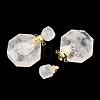 Natural Mixed Stone Perfume Bottle Pendants G-L623-13G-3
