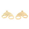 304 Stainless Steel Pendants STAS-O142-62G-2