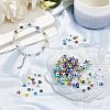 SUPERFINDINGS 180Pcs 9 Colors Handmade Evil Eye Lampwork Beads Strands LAMP-FH0001-09-2