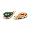 Brass Enamel Charms X-KK-A155-05G-3