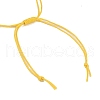 Flower & Lemon Alloy Enamel Charm Bracelets BJEW-JB11696-04-4