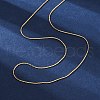 Long-Lasting Plated Brass Coreana Chain Necklaces NJEW-K112-08G-NF-1
