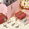 SUNNYCLUE 20Pcs Alloy Keychain KEYC-SC0001-15F-4
