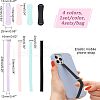 Olycraft 4 Sets 4 Colors Wrist Strap Hand Lanyard Silicone Elastic Moblie Straps AJEW-OC0003-16-2