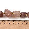 Raw Rough Natural Strawberry Quartz Beads Strands G-Z087-B18-5